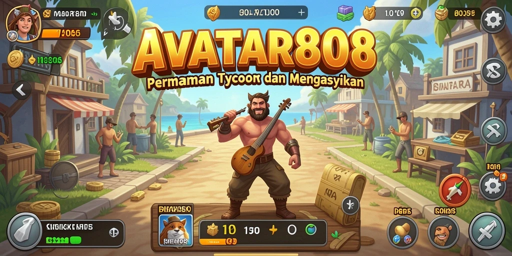 Tampilan menarik dari gameplay Tycoon AVATAR808 yang seru.
