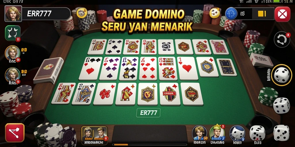 Tampilan gameplay Domino yang menarik dan interaktif.