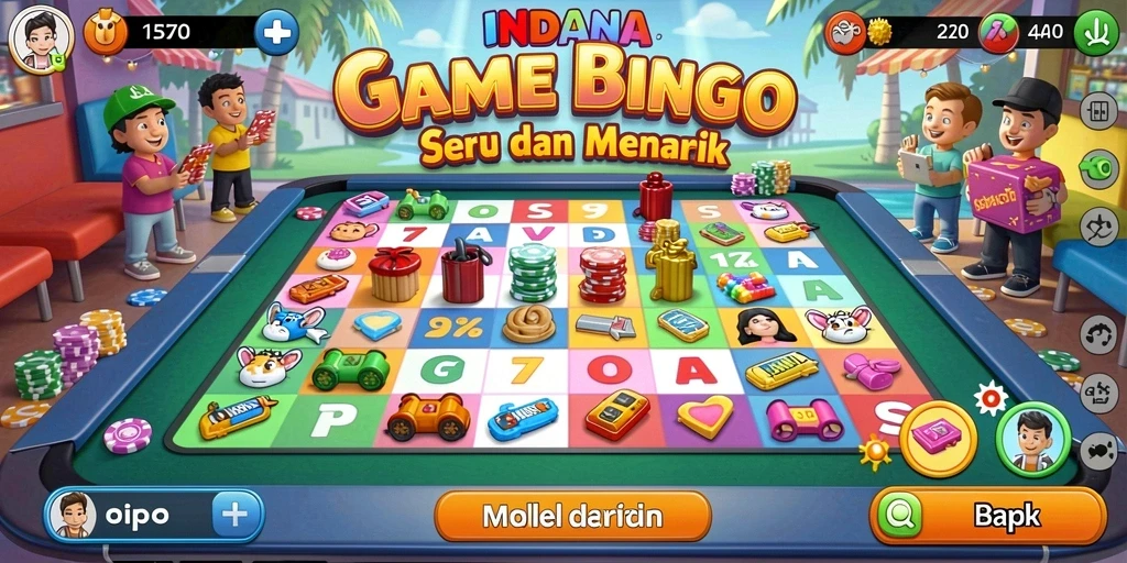 Gameplay seru Bingo dengan hadiah menarik di INDAAA.