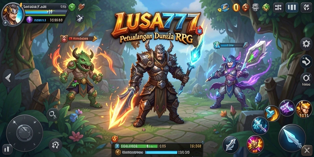 Gameplay menakjubkan LUSA777 dalam dunia fantastis RPG.