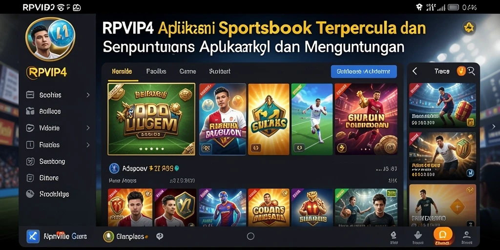 Tampilan dan fitur menarik dari gameplay Sportsbook RPVIP4.