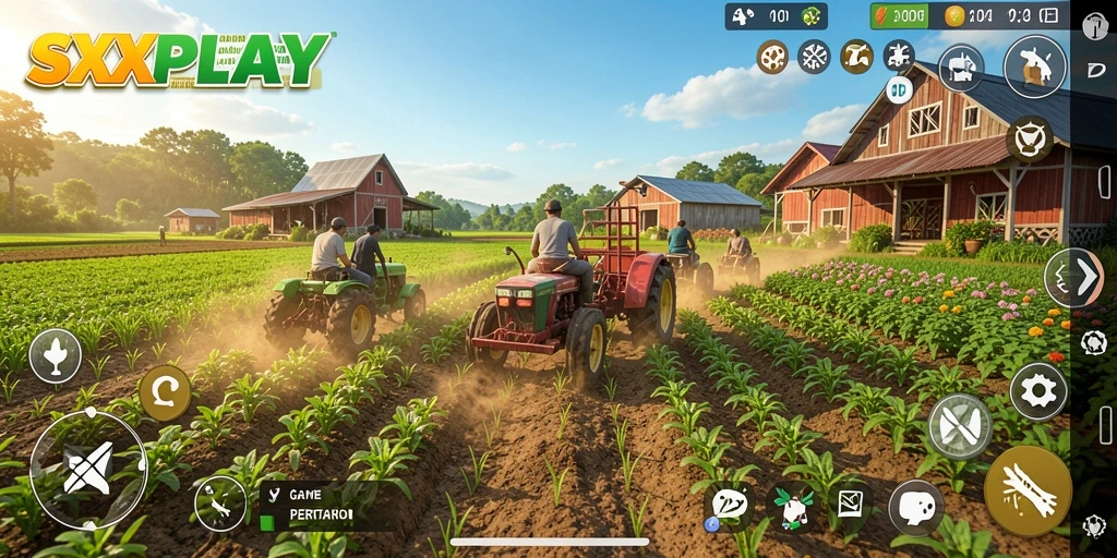 Tampilan menarik dari gameplay SXXPLAY yang penuh warna.