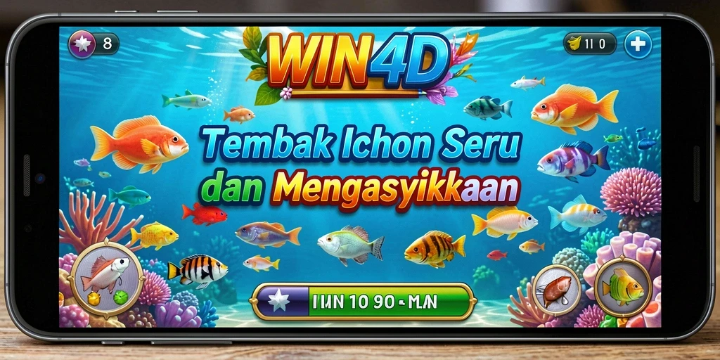 Gameplay seru WIN4D dengan aksi menembak ikan yang mendebarkan.
